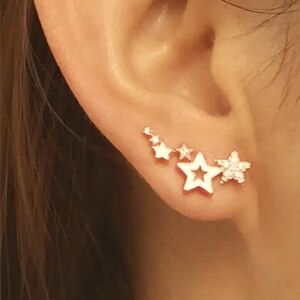 Rhinestone Star Earrings
